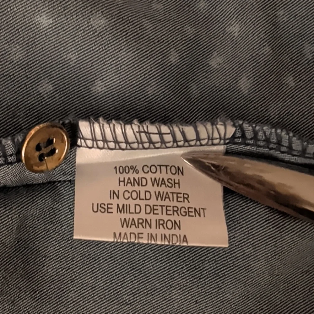 Blue Cotton Dress - Picture 5 of 7